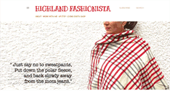 Desktop Screenshot of highlandfashionista.com