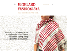 Tablet Screenshot of highlandfashionista.com